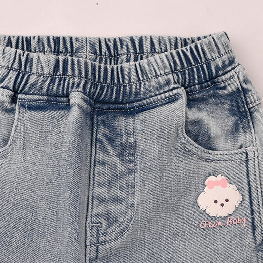 棉果果秋季新品女童永恒蓝弹力牛仔长裤M322200225439 商品图1