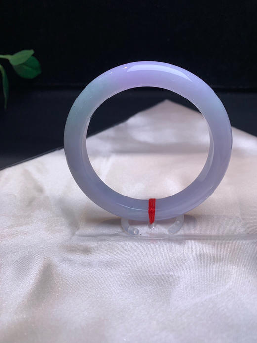 620370，54.7紫罗兰手镯，满圈带紫底色，清新秀美  底子干净 商品图0