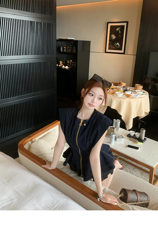 清仓捡漏 张林超LIN BOUTIQUE 三定·高奢牛仔 驴牌同源工艺定制重工上衣  LW250027 牛仔上衣 商品图3