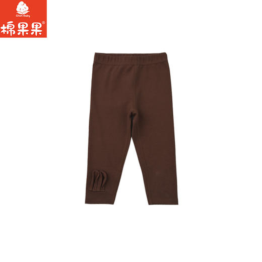 棉果果秋季新品女童可可豆色打底裤M322206225423 商品图1