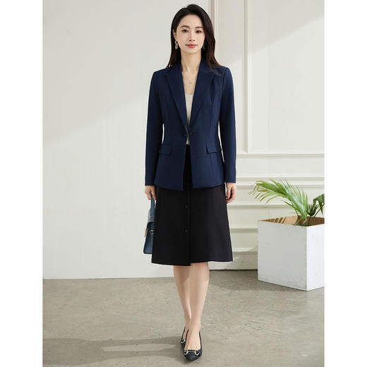 【职业正式】罗蒙女士西服简约大方易打理百搭微弹舒适西服外套女 商品图7