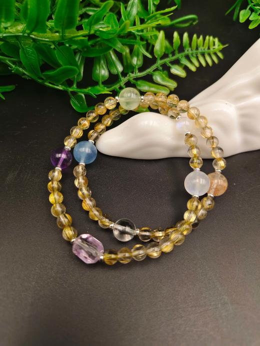 金发晶多宝双圈手串 商品图2