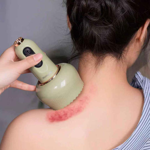 热卖！家庭按摩师！【下单送艾草精油10ml*10瓶】敏煌全自动刮痧仪红光热敷9档调节光滑不伤肤 商品图4