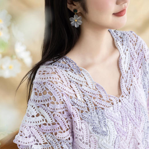 苏苏姐家恋恋背心手工DIY钩针纯棉蕾丝线毛线团自制材料包 商品图3