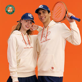 罗兰加洛斯法网连帽卫衣男士2022秋季新款网球拍刺绣运动衫男帽衫