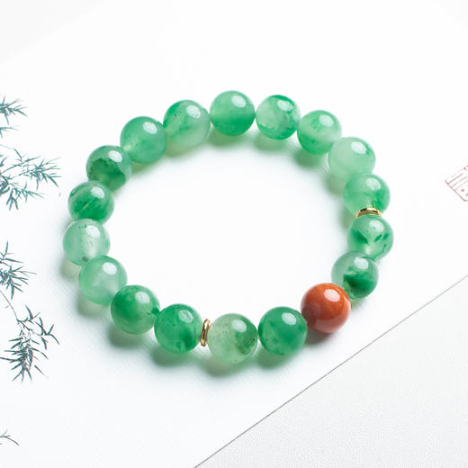 XY0385鸿运当头非洲翠南红手串 商品图5