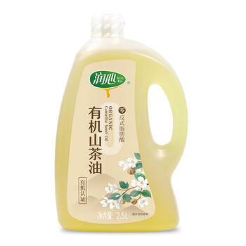润心【保真山茶油】有机山茶油 低温冷榨一级零反式脂肪酸山茶油*2.5L /粮油调味 /食用油 /山茶油 商品图6