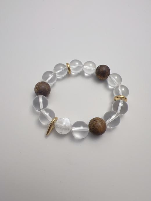 【普陀山】雪花幽灵12mm奇楠沉香 设计款灵境之息  ⼿围14-14.5 商品图1