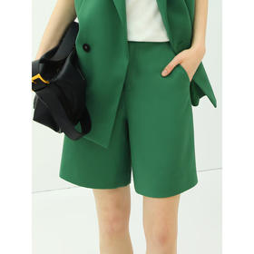 【限时秒杀】COCOBELLA简约时尚百慕大短裤气质通勤OL西装短裤SO504