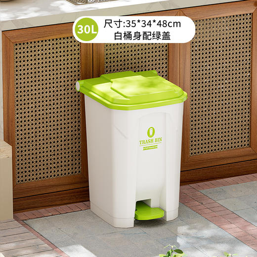 【脚踏式大垃圾桶】带盖脚踩 户外厨房家用商用室外庭院大容量垃圾桶  商品图10