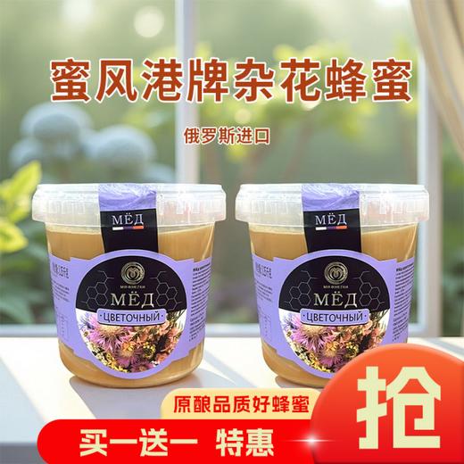 俄罗斯进口蜜风港牌杂花蜂蜜1.25kg 商品图0