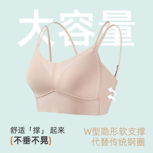 雅黛俪大胸显小内衣女轻薄透气夏季薄款无痕美背文胸全罩杯调整型胸罩 商品图1