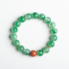 XY0385鸿运当头非洲翠南红手串