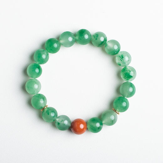 XY0385鸿运当头非洲翠南红手串 商品图0