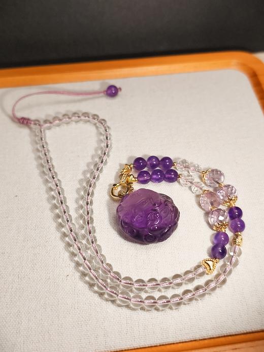 紫水晶元宝狐狸吊坠 商品图1