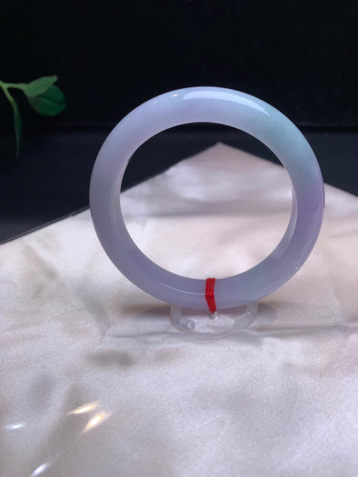 620370，54.7紫罗兰手镯，满圈带紫底色，清新秀美  底子干净 商品图2