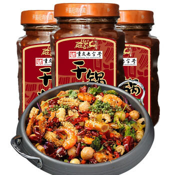 磁器口干锅酱 麻辣香锅炒菜香辣 川味麻辣烫龙虾料冒菜干锅酱258g /粮油调味 /调味品 /复合调味料 商品图3