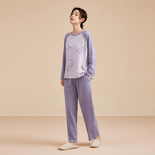 康妮雅女式长袖长裤套头套装 商品图5