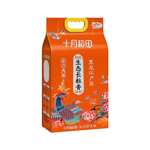 十月稻田 生态长粒香米5kg 口感顺滑 粒粒分明 商品图2