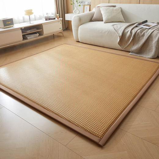 ☺️【凉而不冰 一席多用】多功能榻榻米凉藤席地垫776 ✅ 冰藤面料，光滑无毛刺，夏季清凉不黏腻🌸，瞬间降温 凉而不冰 一席多用！ 商品图5