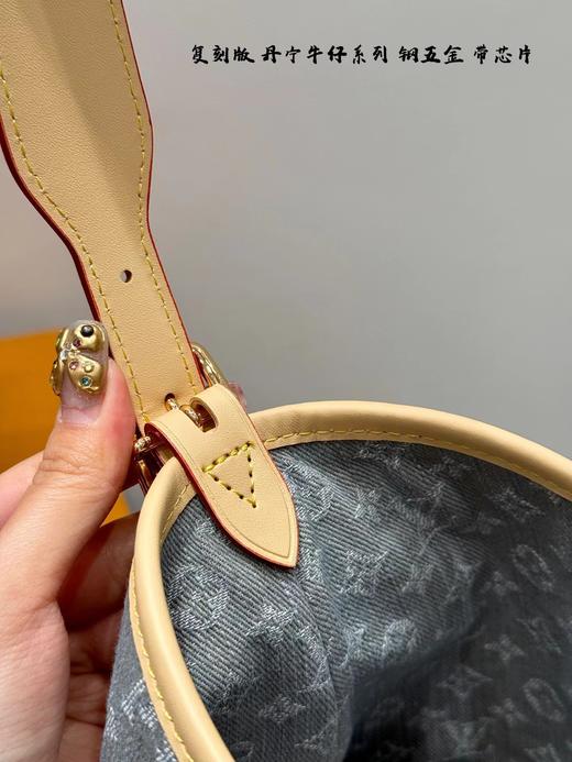 D063027丹宁牛仔carryall小号迷你托特Tote购物袋单肩包 商品图13