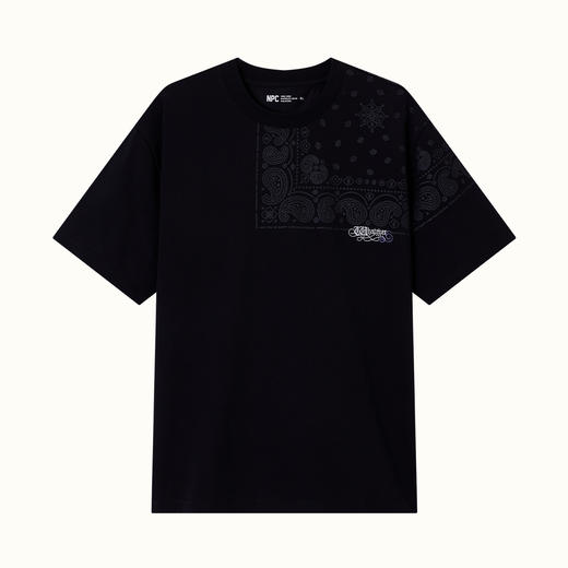 NPC潮牌短袖常规圆领户外日常上衣情侣简欧风T恤夏季印花NP56TE76 商品图1