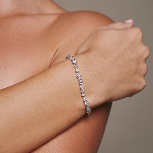 北京仓｜Lili Claspe-Mavis-银色 锆石 手链［美国设计师］ 商品图0