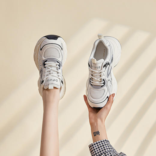 DFUSE迪芙斯2025春夏新款厚底老爹鞋百搭日常休闲运动跑步女款鞋DFD111206I 商品图6