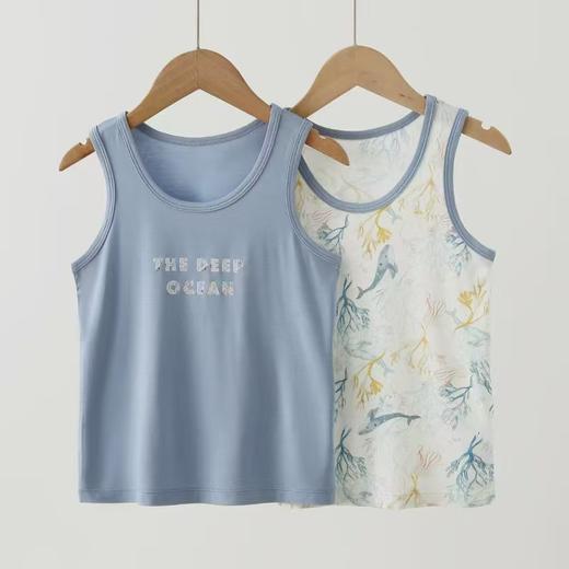 LF竹纤维儿童印花舒适背心012 商品图0