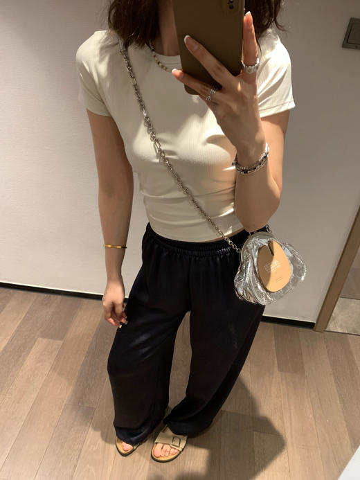 max醋酸抓皱肌理高级了空气垂垂裤 商品图14