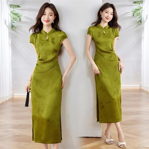 2025夏季新款时尚减龄休闲百搭修身显瘦旗袍 BBL5025 商品图0