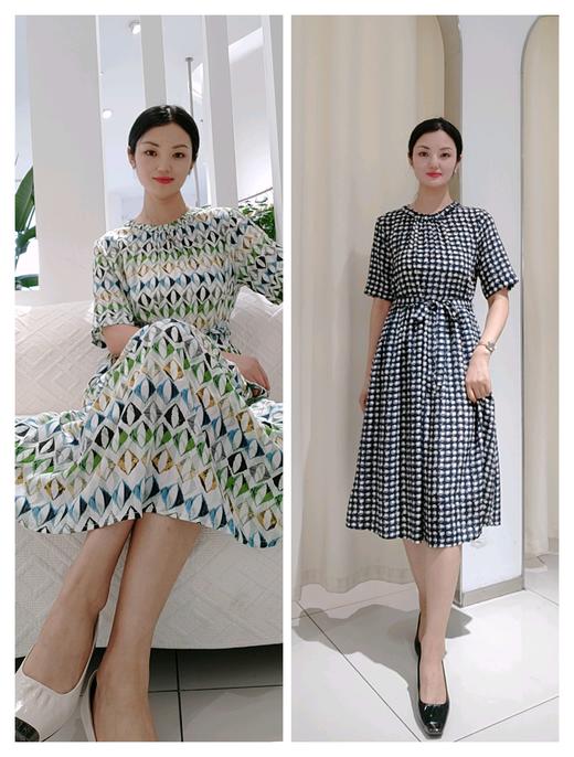 582869 真丝印花连衣裙 商品图1