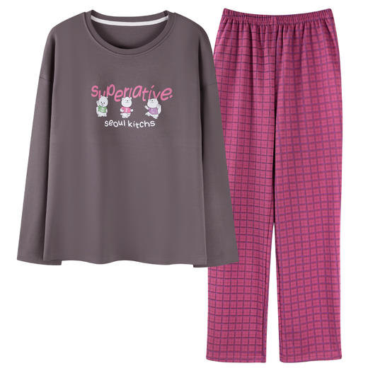 康妮雅女式长袖长裤套头套装 商品图7