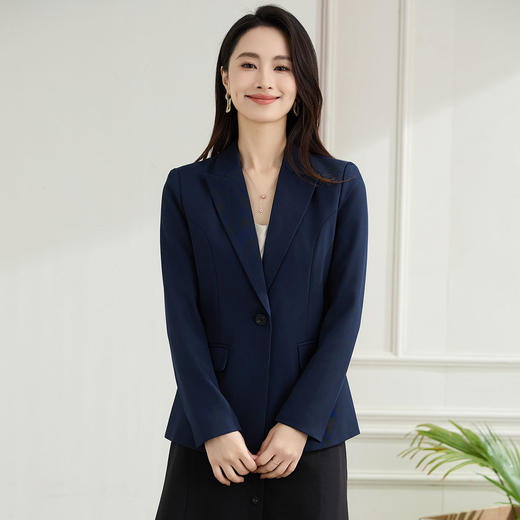 【职业正式】罗蒙女士西服简约大方易打理百搭微弹舒适西服外套女 商品图5