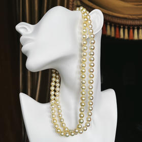 CLASSIC系列 天然香槟金色AKOYA珍珠 项链