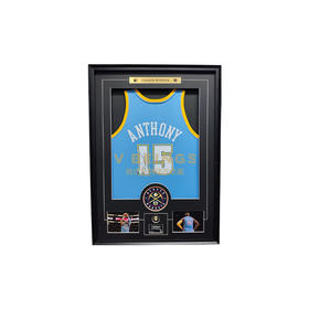 收藏系列 安东尼 掘金队15号蓝色 亲笔签名球衣