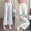 百媚生 天丝微喇牛仔裤女夏季薄款高腰八分微喇裤QYL-9179 商品缩略图2