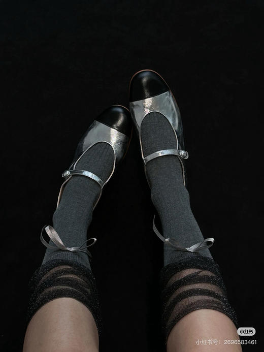 630压轴 玛丽珍 GE圆正无盒 会呼吸的气垫玛丽珍 双色单鞋 我穿37 商品图4