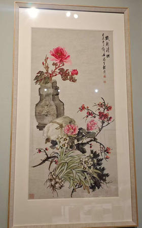 程璋    岁朝清供轴 纸本