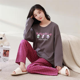 康妮雅女式长袖长裤套头套装