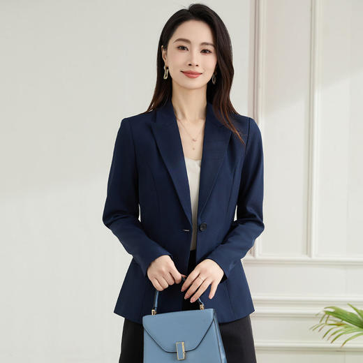 【职业正式】罗蒙女士西服简约大方易打理百搭微弹舒适西服外套女 商品图12