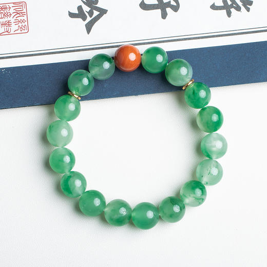 XY0385鸿运当头非洲翠南红手串 商品图3