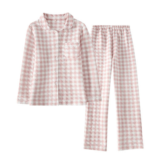 康妮雅女式长袖长裤开襟套装 商品图6