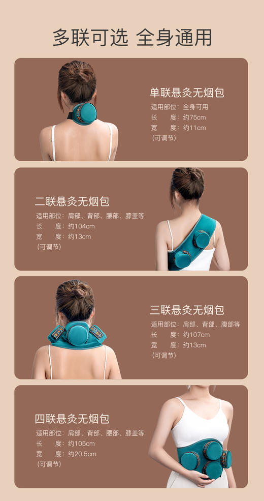 [2025]蓝色无烟艾灸盒 新款铜盒140g+蓝色布套 商品图1