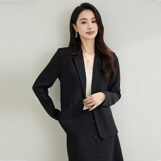 【微弹易打理】罗蒙女士西服商务休闲百搭舒适简约面试西服外套女 商品图12