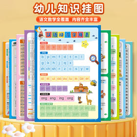 幼小衔接9张挂图+80贴无痕粘胶