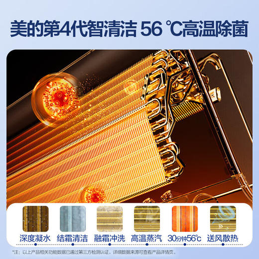 美的（Midea）美的空调2匹挂机酷省电新一级能效壁挂式变频冷暖空调大风量客厅卧室挂机KFR-46GW/N8KS1-1 商品图5