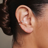 订购8周到｜Lili Claspe-Eraz-金色 双圈 锆石 耳夹［美国设计师］ 商品缩略图3