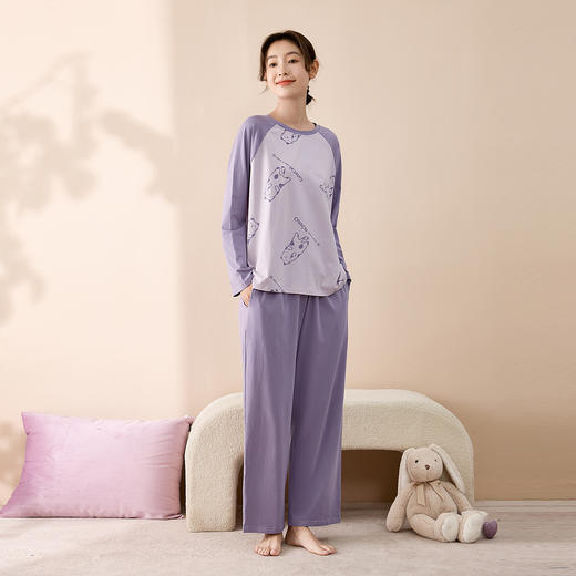 康妮雅女式长袖长裤套头套装 商品图8