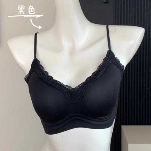 U家舒服蕾细肩带内衣【性感不勒人，穿上就像没穿✨】法式V领蕾丝文胸🔥轻薄无痕＋果冻胶提拉💖塑造饱满圆润好胸型，4色任选，每一件都美到心动！  商品图8